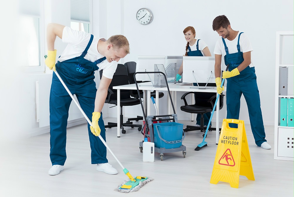 Commercial cleaning services in Central PA office building