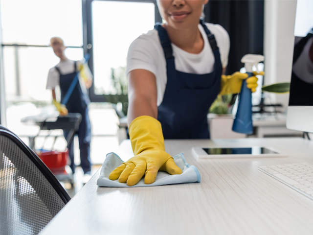 Reliable office cleaning services for commercial properties and workplaces