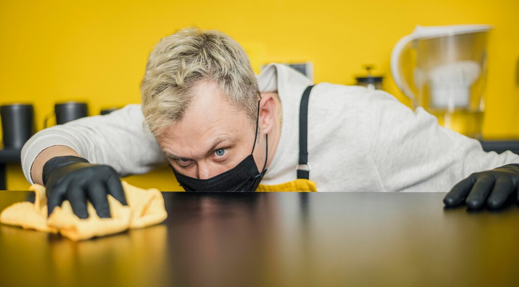 Professional office cleaning service providing routine janitorial cleaning for businesses