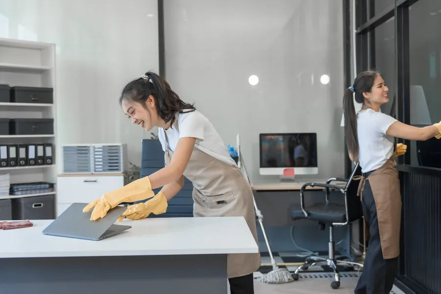 Clean and organized office environment creating a positive first impression for visitors