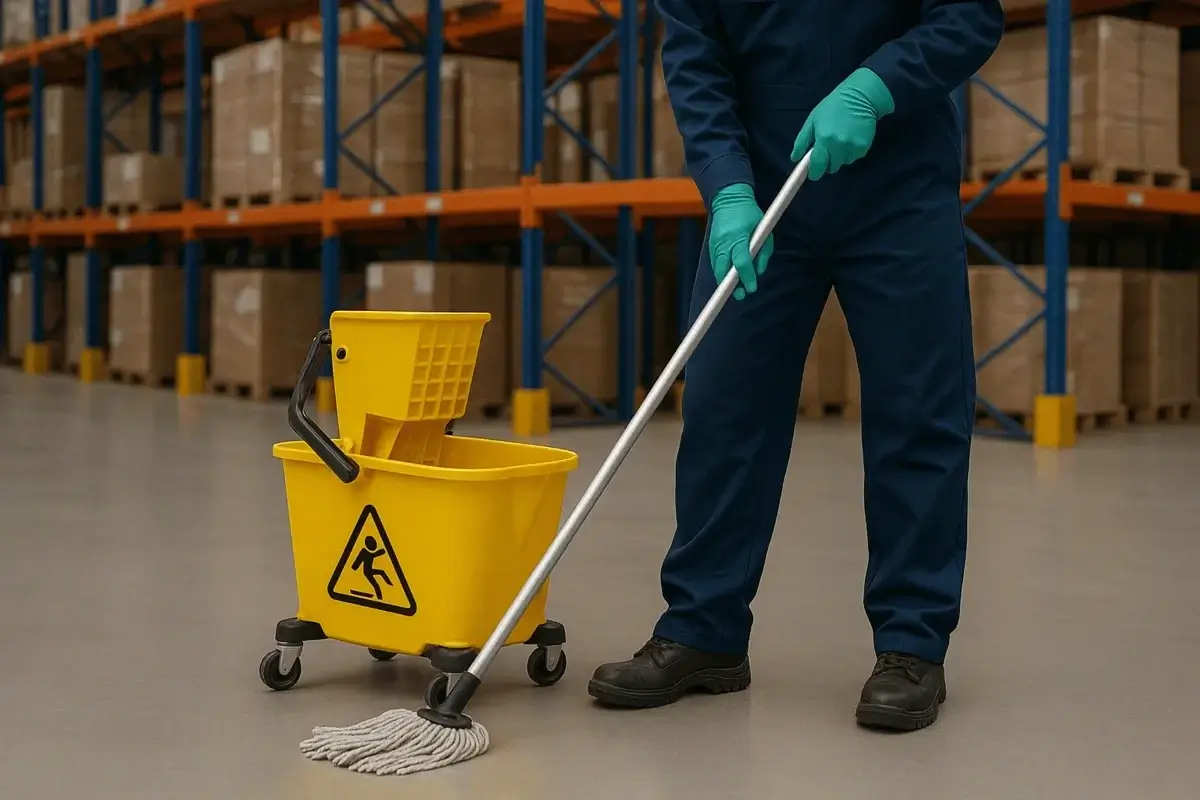 Industrial and warehouse cleaning services in Palmyra, PA supporting manufacturing facilities, storage warehouses, and light industrial operations .