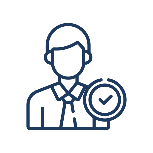 Background-checked cleaning professional icon