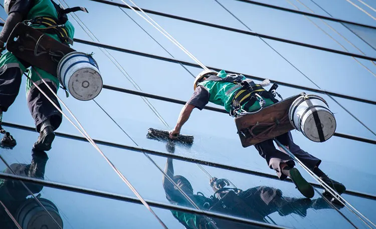 Commercial cleaning team providing building maintenance services in Hershey, PA